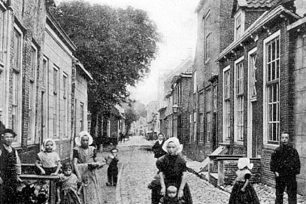 Foto Langstraat Arnemuiden vroeger