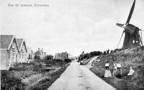 Foto Molen Arnemuiden vroeger