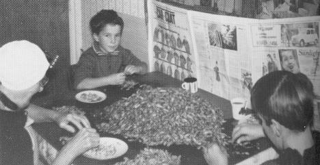 Foto garnalen pellen