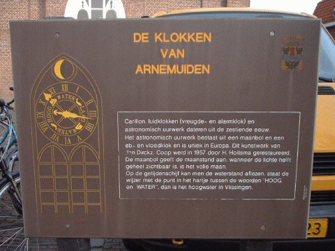 Bord de klokken van Arnemuiden