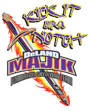 Logo Deland Majik, World Champions FS-4 Skydiving