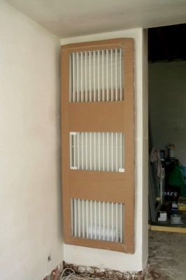 De verwarming in de living hangt er tegen.