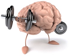 the human brain,working out with heavy weights