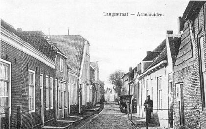 Foto Langstraat Arnemuiden vroeger
