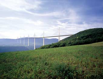 Millau bridge in France, World's highest bridge.