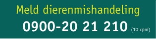 Meld dierenmishandeling!