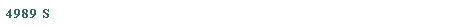Tekstvak: 4989 S
