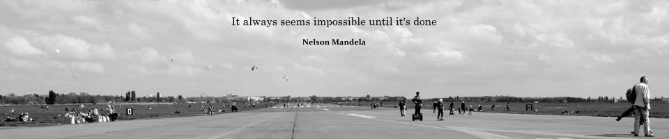 Tempelhof airstrike with Mandela quote