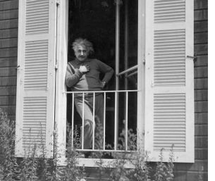 Einstein in zijn buitenverblijf