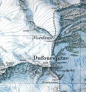 Voorbeeld van een Zwitserse kaart