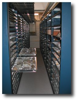 Een magazijn van het museum