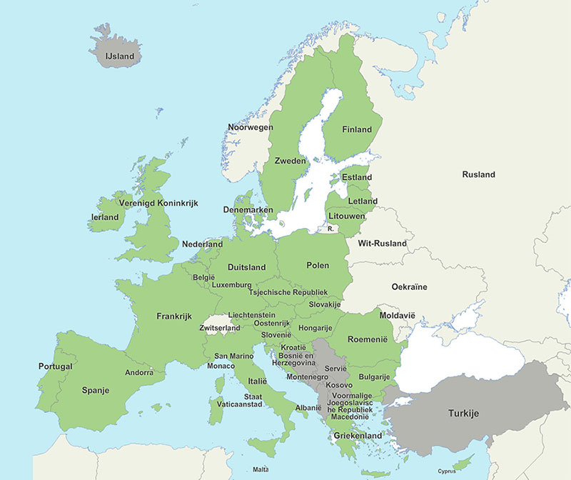 Kaart Europese Unie