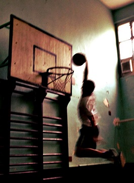 me playing basketball