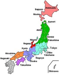 map van Japan