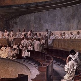 Cicero in de senaat