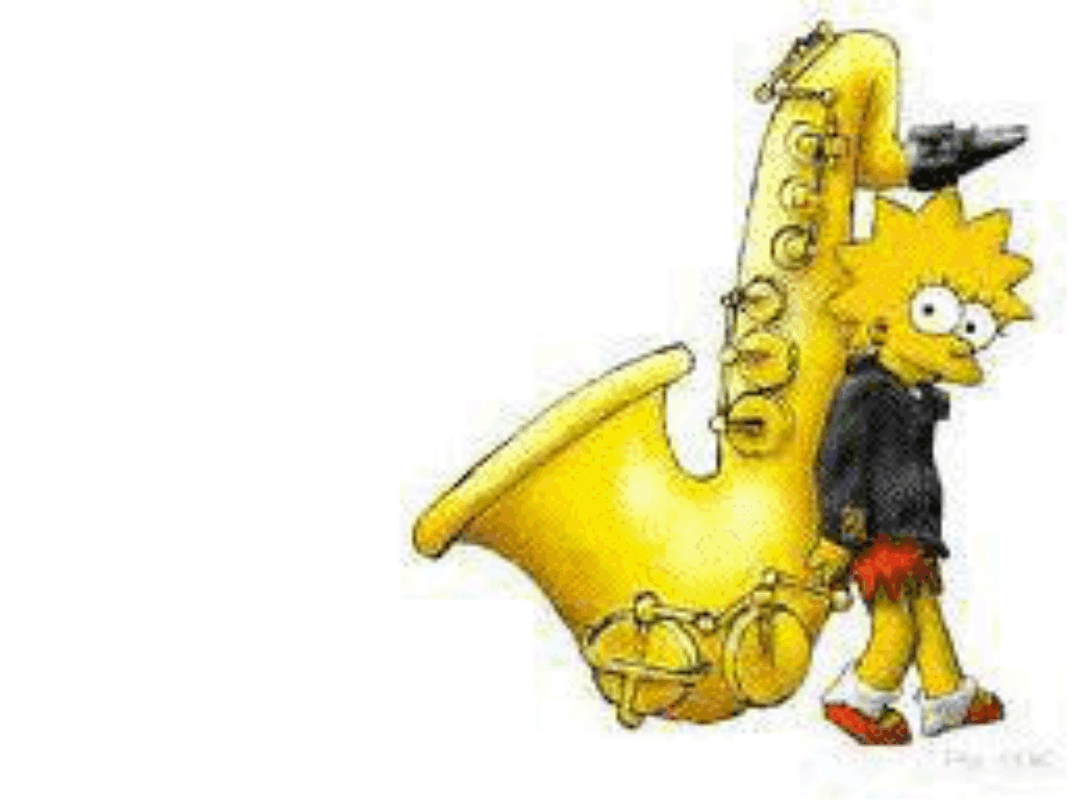 lisa met saxofoon