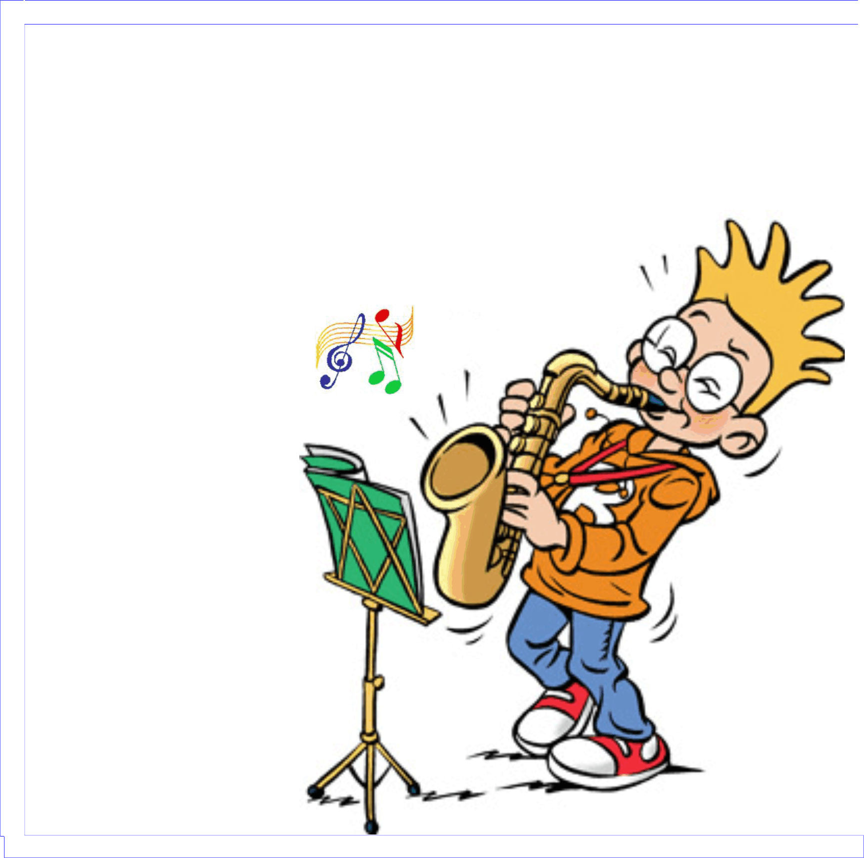  Bart speelt saxofoon
