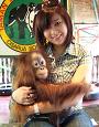Sandra met aap