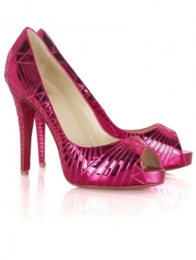 roze glimmende schoenen