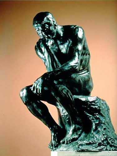 'The Thinker' 1881, by Auguste Rodin (1840-1917) Musee Rodin, Paris, France/Bridgeman Art Library.